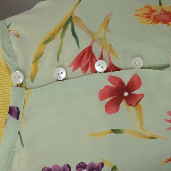 Pastel Floral Maxi Skirt Ann Taylor Spring Summer Colors Rayon Poly Bias Cut - Picture 3 of 10